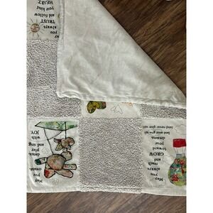 Kelly Rae Roberts True Baby Blanket Patchwork Sherpa Inspirational Nursery Cream